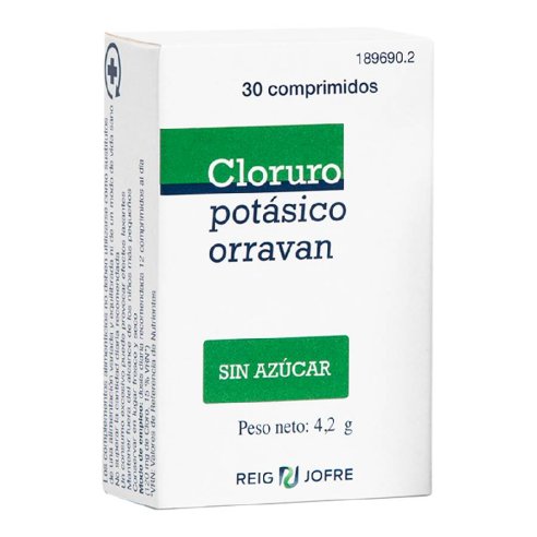 CLORURO POTASICO ORRAVAN 30 COMP